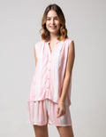 Nevada Short Sleeve Pyjama Shorts Strawberry Cake