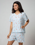 Nevada Short Sleeve Pyjama Shorts Cute Hedgehog