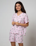 Nevada Short Sleeve Pyjama Shorts Cute Hedgehog