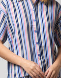 Nevada Short Sleeve Pyjama Shorts Rainbow Stripe