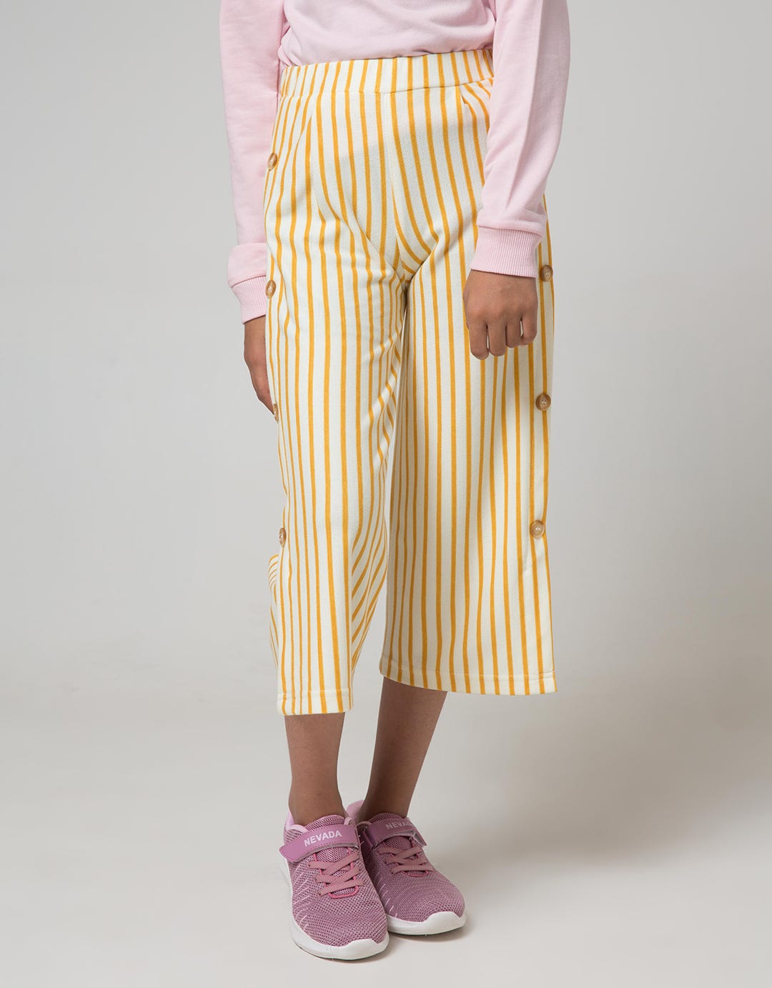 Aero Kids Capri Pants Leggings Knit Stripes