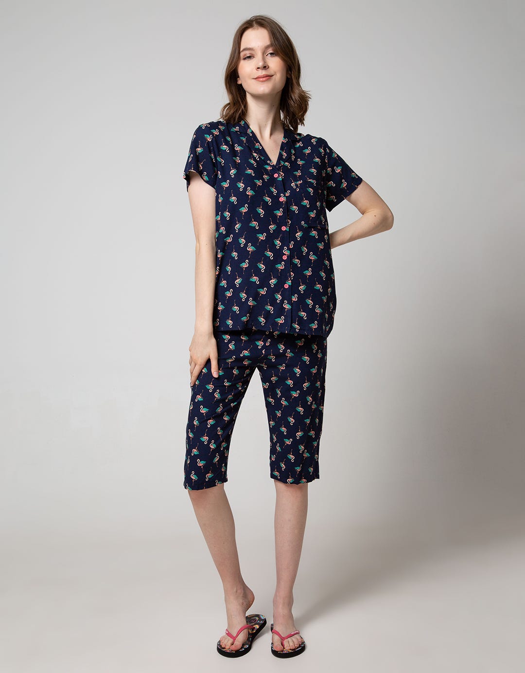 Nevada Ss Pajama Capri Pose Sunday