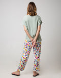 Nevada Short Sleeve Pyjama Pants Rainbow Paint