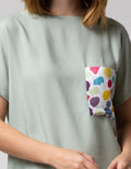 Nevada Short Sleeve Pyjama Pants Rainbow Paint