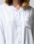 Nevada Long Sleeve Pyjama Pants Stripe Cat