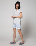 Nevada Short Sleeve Pyjama Shorts Bunny Love