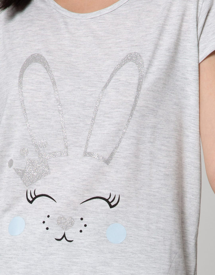 Nevada Short Sleeve Pyjama Shorts Bunny Love