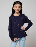 Aero Kids Long Sleeve T-Shirt Stars Full Sequins