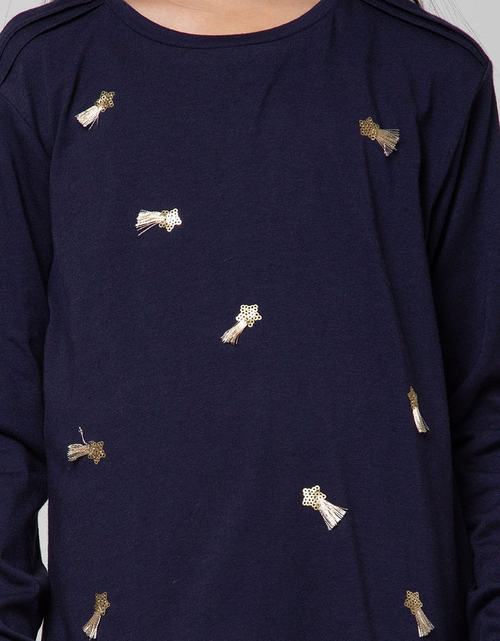 Aero Kids Long Sleeve T-Shirt Stars Full Sequins