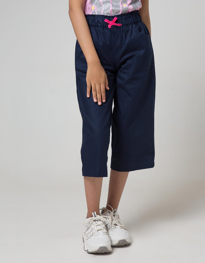 Aero Kids Capri Pants Leggings Red Strap Ribbon