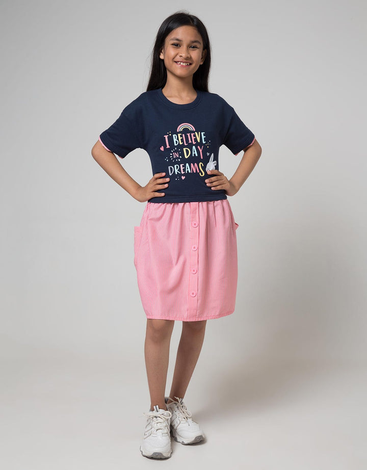 Aero Short Sleeve Midi Dress I Believe