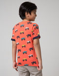 Little M Short Sleeve T-Shirt Fullprint Car