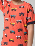 Little M Short Sleeve T-Shirt Fullprint Car