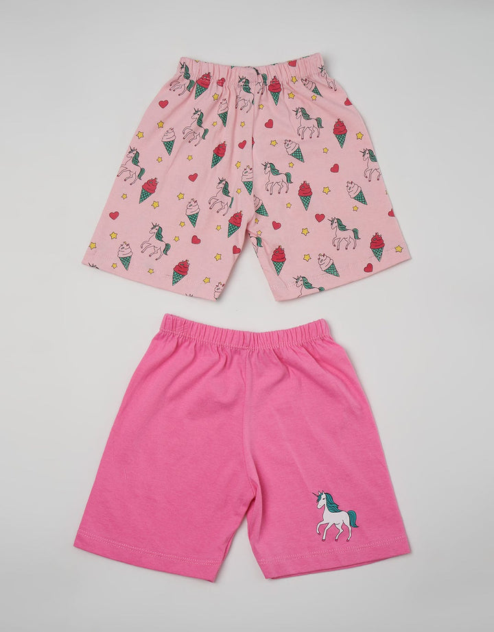 Pipiniko Short Pants Pack 2 Bottom Unicorn Pastel