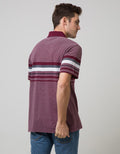 Cole Short Sleeve Polo Shirt Stripe