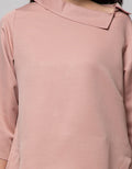 St. Yves Long Sleeve Blouse Top With Double Botton