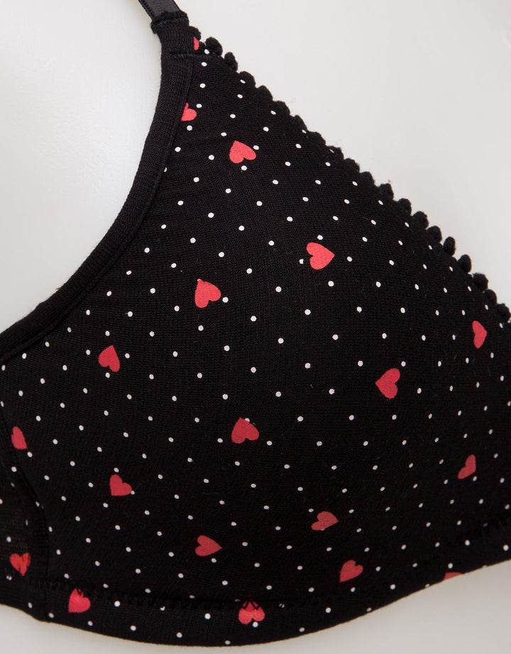 Nevada Non Push Up Regular Bra Print Polkared