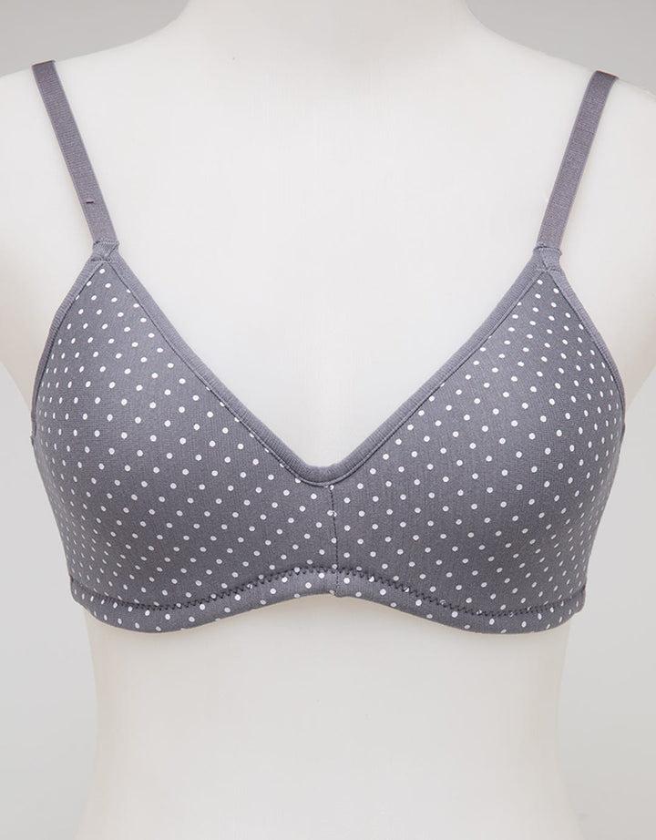 Nevada Non Push Up Regular Polka Print Bra
