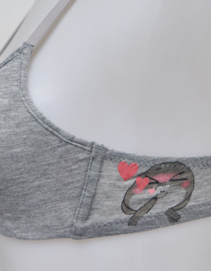 Nevada Non Push Up Regular Bra Print Kiss Bunny