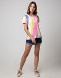 T Zone Short Sleeve T-Shirt Tiedye Non Raglan Basic