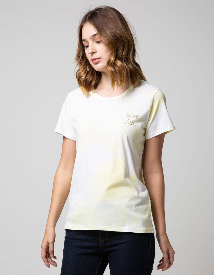 T Zone Short Sleeve T-Shirt Tiedye Non Raglan Basic