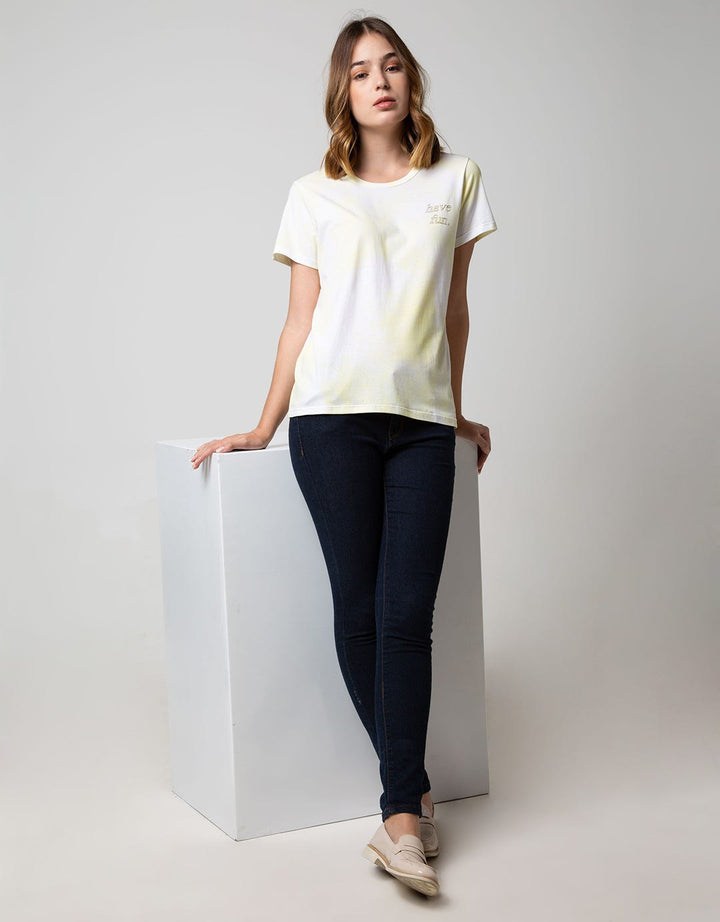 T Zone Short Sleeve T-Shirt Tiedye Non Raglan Basic