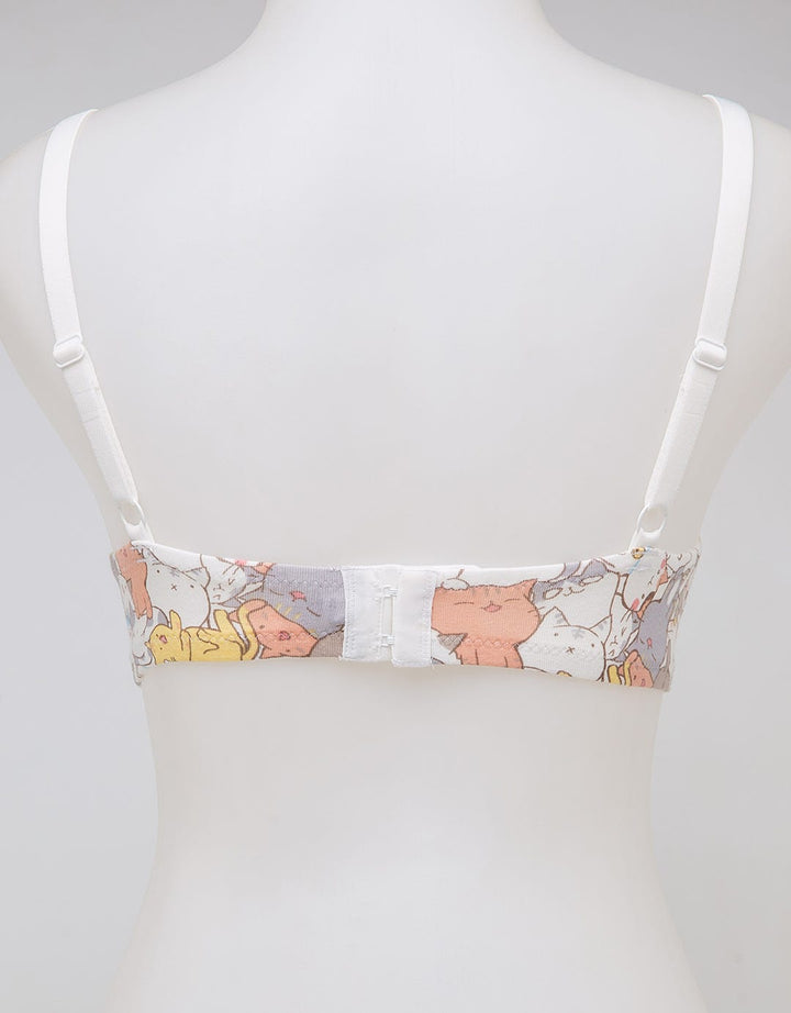 Nevada Non Push Up Regular Bra Print Stupid Neko