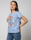 T Zone Short Sleeve T-Shirt Photoprint Non Raglan Girly