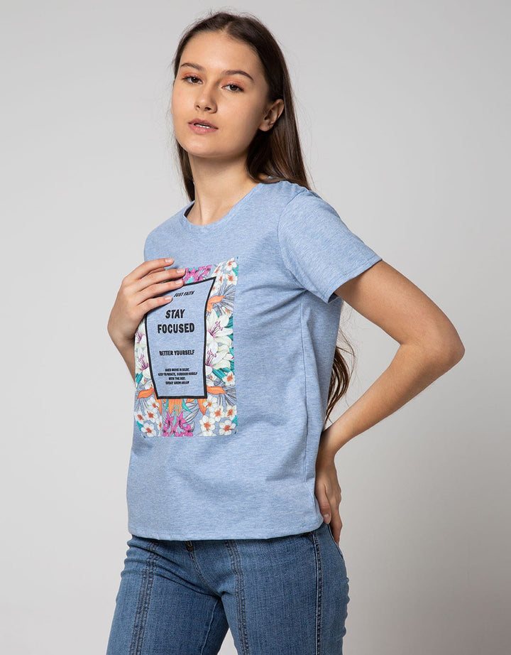 T Zone Short Sleeve T-Shirt Photoprint Non Raglan Girly