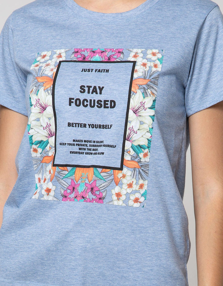 T Zone Short Sleeve T-Shirt Photoprint Non Raglan Girly