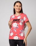 T Zone Short Sleeve T-Shirt Photoprint Non Raglan Girly