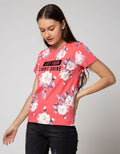 T Zone Short Sleeve T-Shirt Photoprint Non Raglan Girly