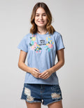 T Zone Short Sleeve T-Shirt Photoprint Non Raglan Girly