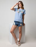 T Zone Short Sleeve T-Shirt Photoprint Non Raglan Girly