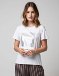 T Zone Short Sleeve T-Shirt Wording Non Raglan Basic