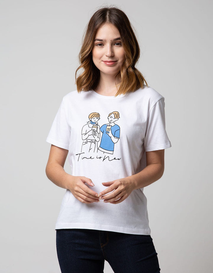 T Zone Short Sleeve T-Shirt Cartoon Non Raglan Cute