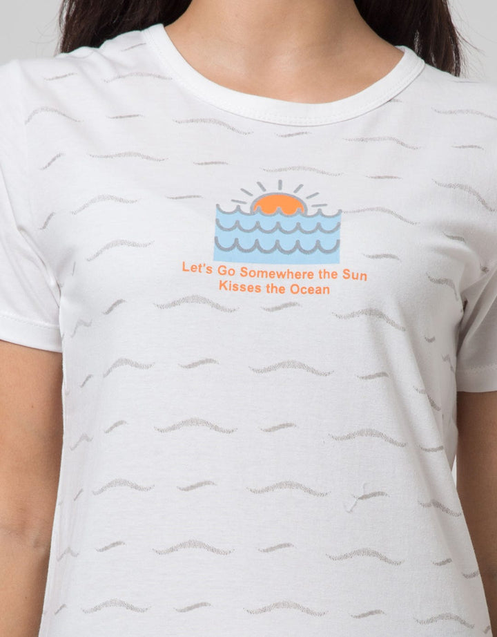 T Zone Short Sleeve T-Shirt Cartoon Non Raglan Cute