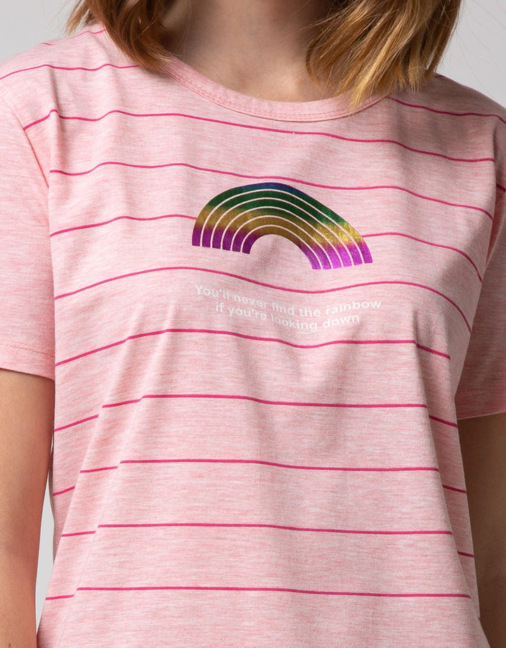 T Zone Short Sleeve T-Shirt Cartoon Non Raglan Cute