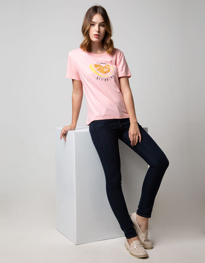 T Zone Short Sleeve T-Shirt Cartoon Non Raglan Cute
