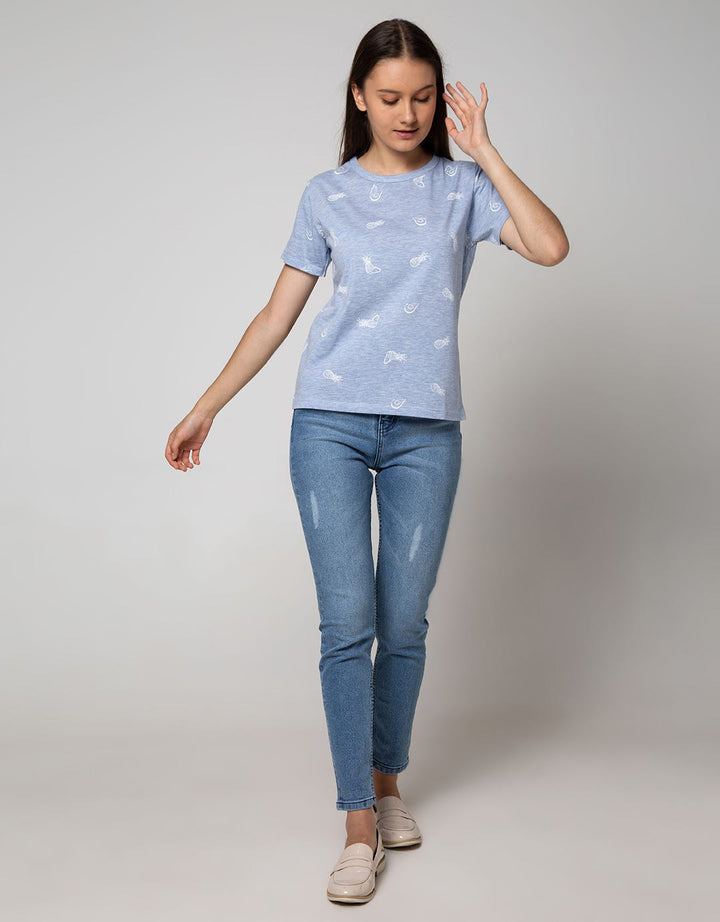 T Zone Short Sleeve T-Shirt Cartoon Non Raglan Cute