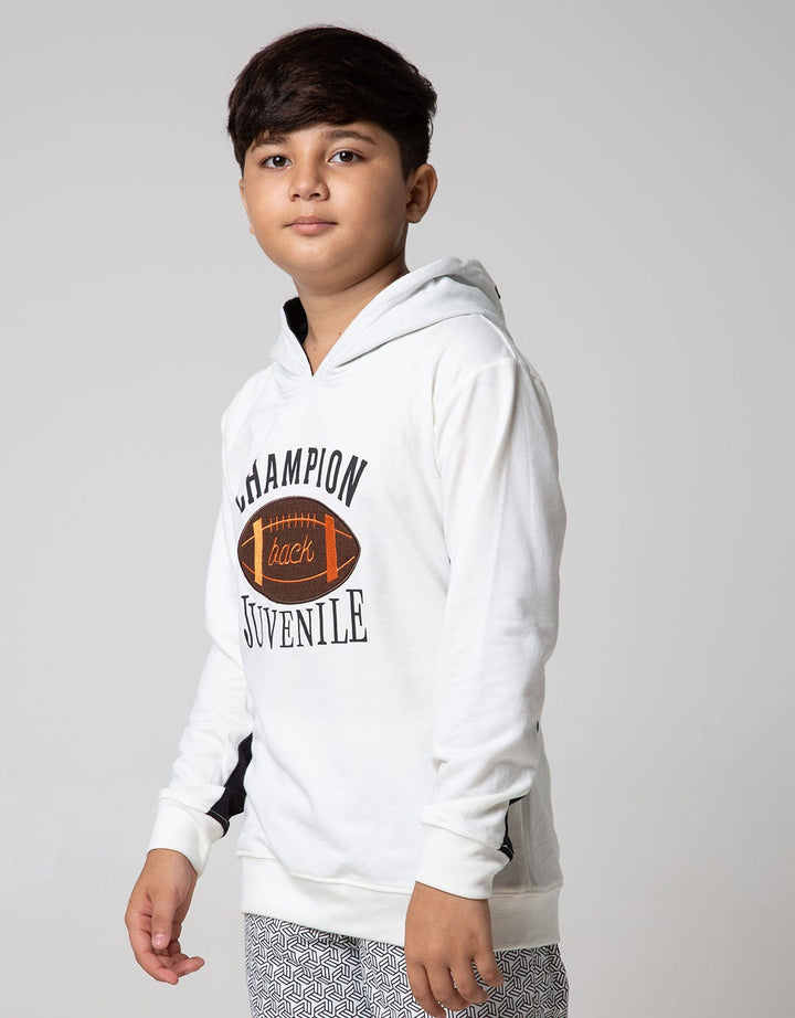 Aero Kids Sweatshirt Hoodie Knitting Regular Baseball Embroidery