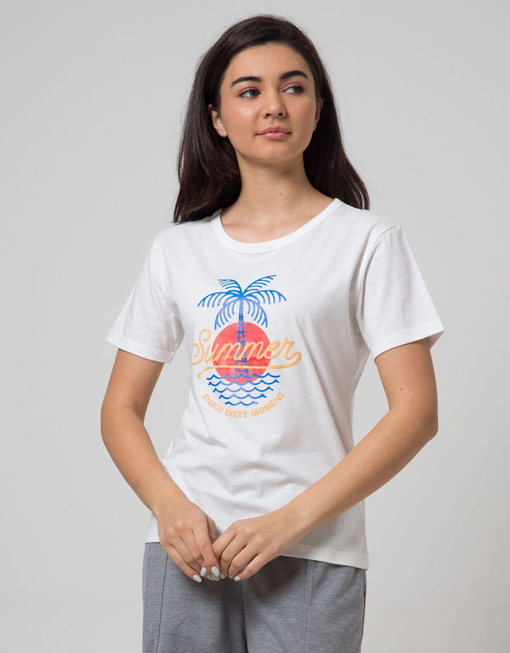 T Zone Short Sleeve T-Shirt Cartoon Non Raglan Cute