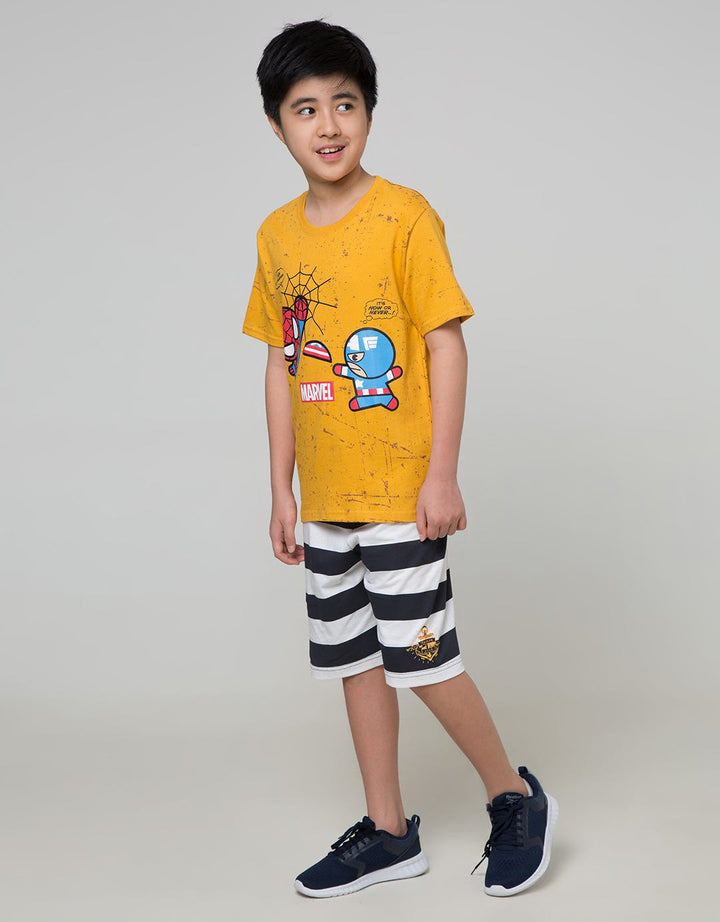 Aero Kids Shorts Pants Knit Printnofloc Tade Little Stripe