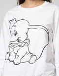 Disney Sweatshirt Elephant Print Women