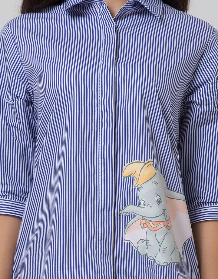 Disney Top Long Sleeve Shirt Dumbo Stripe