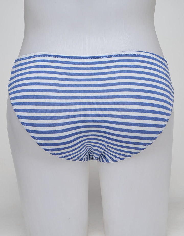 Nevada Mini Briefs Print Wide Stripes Side Lace