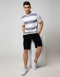 Nevada Short Sleeve T-Shirt Print Big Stripe With Hd Print Men