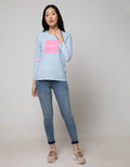 T Zone Long Sleeve T-Shirt Wording Regular Girly