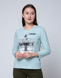 T Zone Long Sleeve T-Shirt Photoprint Regular Girly
