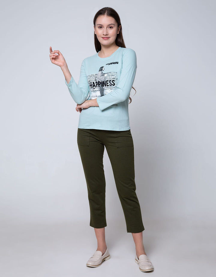 T Zone Long Sleeve T-Shirt Photoprint Regular Girly